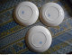 LOT DE 3 ASSIETTE PARLANTE FAIENCE DE GIEN THEME MILITARIA AUX GRANDES MANOEUVRES - Gien (FRA)