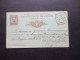 Italien 1893 Ganzsache Doppelkarte Auslands PK In Die Schweiz Innen Blauer Stempel Braunschweig Chaux De Fonds - Entiers Postaux