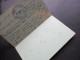 Italien 1893 Ganzsache Doppelkarte Auslands PK In Die Schweiz Innen Blauer Stempel Braunschweig Chaux De Fonds - Postwaardestukken