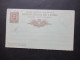 Delcampe - Italien 1893 Ganzsache Doppelkarte Auslands PK In Die Schweiz Innen Blauer Stempel Braunschweig Chaux De Fonds - Interi Postali
