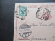 Italien 1903 Ganzsache Doppelkarte Auslands PK Roma - Magdeburg Mit Zusatzfrankatur! P 30 - Stamped Stationery