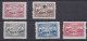 Chine 1949, 7e Anniversaire De La Poste Socialiste Dans Le Shantung, 5 Timbres Neufs, Scan Recto Verso - Neufs