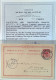 Deutsche Post In China TSANGKOU 1901 RARITÄT Auf Ganzsache VP27(EINFELD NUR 2 BEKANNT) FA BPP (Vorläufer Mitläufer Chine - China (kantoren)
