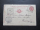 Italien 1902 Ganzsache Stempel Capri Napoli Nach Godesberg Mit Ank. Stempel - Interi Postali