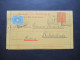 Italien 1892 Ganzsache Kartenbrief K1 Mit Zusatzfrankatur Auslandsverwendung Nach Österreich Schönline Mit Ank. Stempel - Postwaardestukken