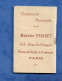 Petit Calendrier Patriotique ( Alsacienne / Alsace Lorraine )  1919 Chemiserie Monopole Paris Place Du Théâtre Français - Small : 1901-20