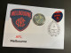 (coin Cover B- 5-5-2023) Australia AFL & AFLW (2023) $1.00 Coin (special Cover With AFL Matching Stamp) Melbourne - Dollar