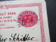 Schweden 1900 Ganzsache / Doppelkarte Tio Öre Frageteil Gestempelt Helsingborg - Braunschweig Weitergeleitet Nach Marne - Postal Stationery