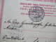 Schweden 1898 Ganzsache / Doppelkarte Tio Öre Stockholm - Schwerin Schiffspost Trelleborg - Sassnitz Unterschrift Major - Postal Stationery