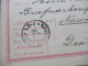 Schweden 1890 Ganzsache / Doppelkarte P 15 Tio Öre Auslandsverkehr Stockholm - Naumburg Mit Ank. Stempel K1 Naumburg - Interi Postali