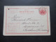 Schweden 1886 Ganzsache / Doppelkarte P 15 Tio Öre Auslandsverkehr Stempel Stockholm Nach Meerenae Sachsen - Postal Stationery