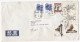 Enveloppe Par Avion 1997 De Tianjin Chine Pour Brasilia Brésil , 7 Timbres - Lettres & Documents