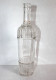 JOLIE ANCIENNE CARAFE BOUTEILLE EN VERRE MOULÉ, MOTIF EN RELIEF - VINTAGE H:28cm / ART DE LA TABLE (2501.2) - Caraffe