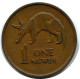 1 NGWEE 1972 ZAMBIA Moneda #AP964.E - Sambia