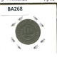 10 CENTIMES 1861 FRENCH Text BÉLGICA BELGIUM Moneda #BA268.E - 10 Centimes