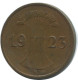 1 RENTENPFENNIG 1923 A ALEMANIA Moneda GERMANY #AE193.E - 1 Renten- & 1 Reichspfennig