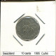 10 CENTS 1995 SWAZILAND Coin #AS316.U - Swaziland
