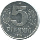 5 PFENNIG 1975 A DDR EAST DEUTSCHLAND Münze GERMANY #AE013.D - 5 Pfennig