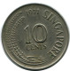 10 CENTS 1971 SINGAPUR SINGAPORE Münze #AR171.D - Singapore