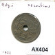 25 CENTIMES 1922 BELGIEN BELGIUM Münze DUTCH Text #AX404.D - 25 Centimes