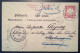 Deutsche Post In China 1896 RARITÄT: "UNBEKANNT/INCONNU" Zettel&RETOUR Shanghai+Tientsin Auf Bayern GZ München>Peking - China (offices)