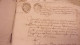 Delcampe - ABZAC CHARENTE GROS LOT MANUSCRITS  XVIII EME FAMILLE LAGRANGE MAITRE DE FORGES A ETUDIER CACHETS , Extraits Genealogie - Manuscripts