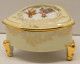 -JOLIE ANCIENNE BOITE BONBONNIERE PORCELAINE LIMOGES Marquis Marquise 3 Pieds  E - Limoges (FRA)