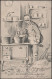 Allemagne 1915. Carte De Franchise Militaire. Dessin D'un Imbécile à La Cuisine Militaire, Moulin à Café, Pipe à La Main - Alimentation