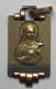 Ancien Pendentif De 1943 - Religieux De Baptème Signé MURAT - Vierge - 3 Matériaux Différents Plaqué Or - Colgantes
