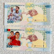 Banknote Collection，Qatar World Cup Football Star C Romesi Fluorescent Commemorative Voucher UNC - Qatar