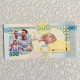 Banknote Collection，Qatar World Cup Football Star C Romesi Fluorescent Commemorative Voucher UNC - Qatar