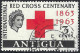 ANTIGUA 1963 QEII 3c Black & Red, Red Cross Centenary SG145 FU - 1960-1981 Autonomie Interne