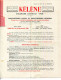 69.SAINT FONS.SUISSE .LA PLAINE.ANESTHESIQUE LOCAL ET GENERAL " KELENE " CHLORURE D'ETHYLE PUR. - Chemist's (drugstore) & Perfumery