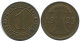 1 REICHSPFENNIG 1925 G GERMANY Coin #AE232.U - 1 Rentenpfennig & 1 Reichspfennig