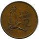 2 NGWEE 1968 ZAMBIA Coin #AP965.U - Zambia