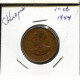 10 CENTS (Santeem) 1944 ÄTHIOPIEN ETHIOPIA Münze #AN755.D - Ethiopia