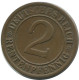 2 RENTENPFENNIG 1924 D DEUTSCHLAND Münze GERMANY #AE277.D - 2 Renten- & 2 Reichspfennig