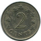 2 CENTS 1977 MALTA Moneda #AZ303.E - Malte