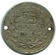 25 1941 NEERLANDÉS NETHERLANDS PLATA Moneda #AR957.E - Gold- & Silbermünzen