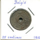 25 CENTIMES 1910 DUTCH Text BÉLGICA BELGIUM Moneda #BA303.E - 25 Centimes