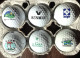 Lot 63 Balles Golf Avec Logos Clubs Publicitaires Compétitions Très Bon état - Uniformes Recordatorios & Misc