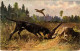 PC HUNTING SCENE ARTIST SIGNED HUNTING SPORT (a34943) - Chasse