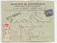 FRANCE SEMEUSE 35C LETTRE REC COVER ENTETE SULTANATS DU HAUT OUBANGUI PARIS VIIIE 1914 - Covers & Documents