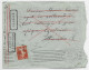 FRANCE SEMEUSE 10C SEUL LETTRE COVER PARIS 1913 POUR ZENIO AEF HAUT OUBANGUI + GRIFFE DECEDE DESTINATION RARE - Lettres & Documents