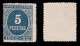 Alfonso XIII.1898-9.CIFRA Azul.5p.Nuevo(*) .Alemany 41 - Nuevos