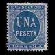 Alfonso XIII.1898-9.CIFRA Azul.1p.Uso Fiscal .Alemany 31 - Usados