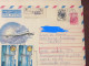 LETTRE URSS  Moscou>Croissy-Beaubourg  AÉRIEN  RECOMMANDEE  Annee 1991 - Cartas & Documentos