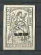 ESPANA Spain 1869 Sello 9 Paper Stamp 200 Milesimas  OPT Habilitade De Nacion Revenue Tax - Fiscal-postal