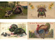 THANKSGIVING TURKEY Mostly EMBOSSED 18 Vintage Postcards Pre-1940 (L6584) - Thanksgiving