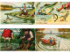 FISHING HUMOR COMIC, 25 Old Postcards Pre-1960 (L6207) - Collections & Lots